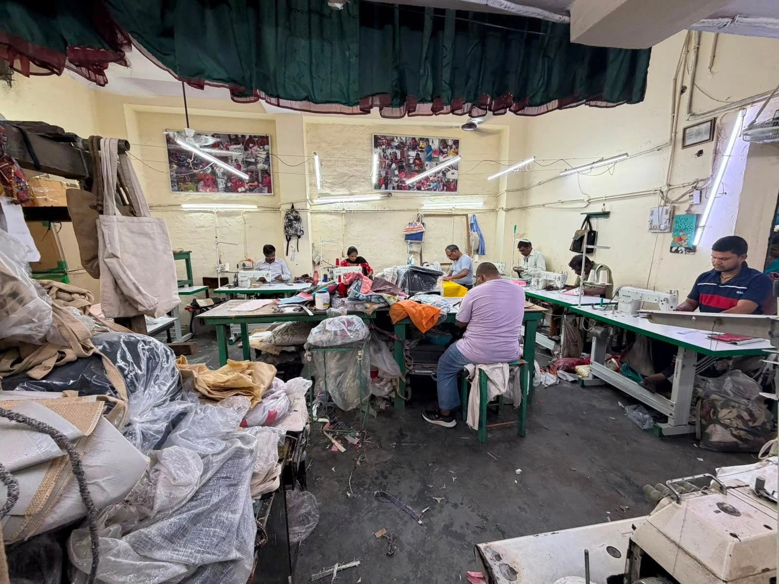 Women artisans at work in the Rosa Dori atelier